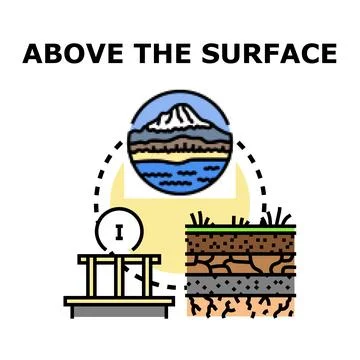 Measuring earth surface and environmental conditions 스톡 일러스트