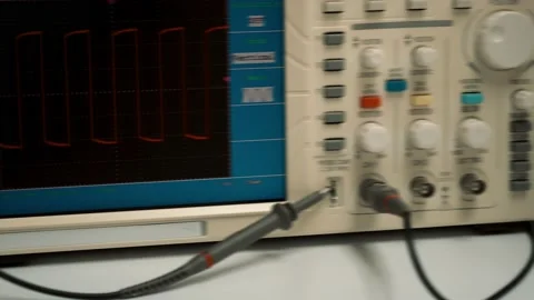 Measuring electronics instruments in a physical laboratory Stock Footage 142602804