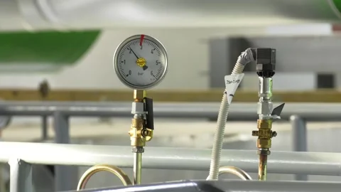 Measuring equipment. Sensors for measuring temperature. Video stock 100841533