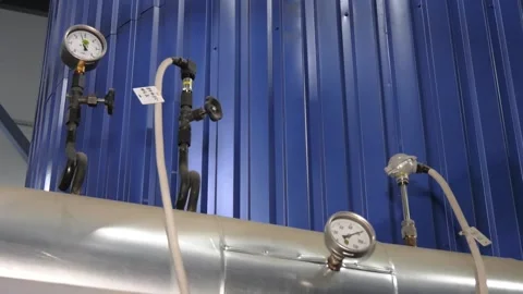 Measuring equipment. Sensors for measuring temperature. Video stock 100841815