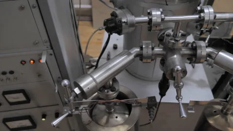 Measuring Equipment For Study Physics Processes With Light Bulbs, Wires and Tube Stock Footage 171684204