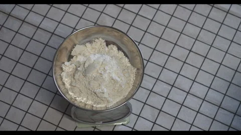 Measuring Flour Stock Footage 304691829
