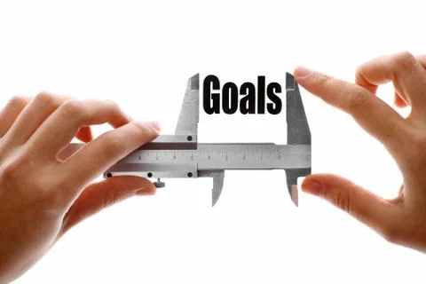 Measuring goals Stock Illustration