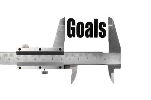 Measuring goals Stock Illustration