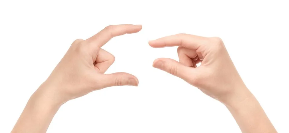 Measuring hand Stock Photos