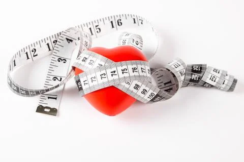 Measuring heart Stock Photos