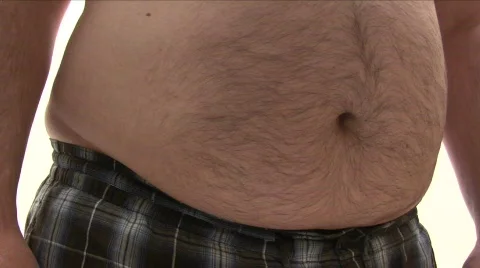 Measuring His Thick Belly Video stock 379694