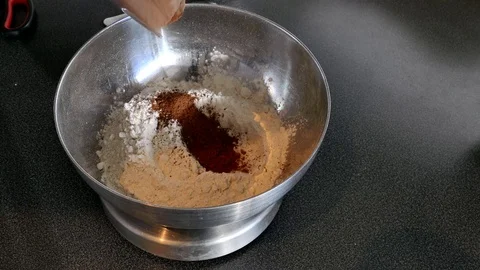 Measuring ingredients Stock Footage 81418435