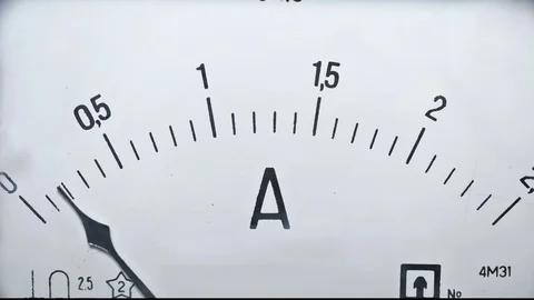 Measuring instrument for measuring current and voltage Stock Footage 74018697
