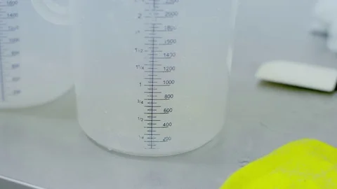 The measuring jug close up view Stock Footage 72284132