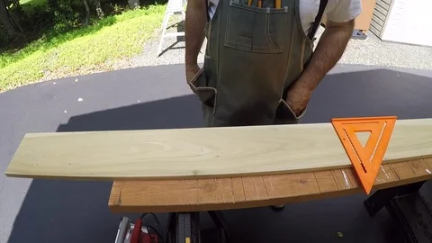 Measuring to length Stock Footage 81714521