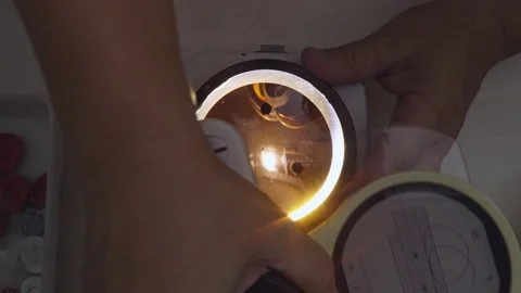 Measuring lens Video stock 84786324