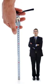 Measuring a men Stock Photos