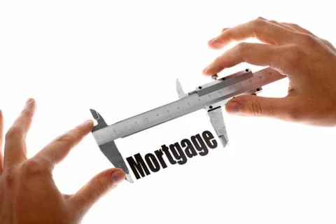 Measuring mortgage Stock Illustration