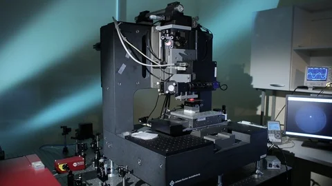 Measuring Nanoparticles and Physical Processes 1 Stock Footage 106418655