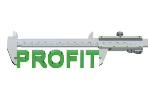 Measuring profit concept Stock Illustration
