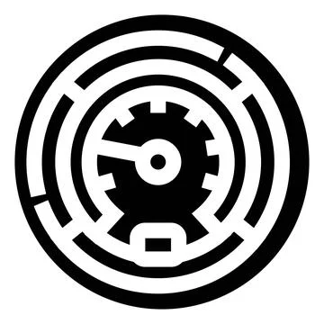 Measuring progress achieving business goals labyrinth challenge Illustrazione stock