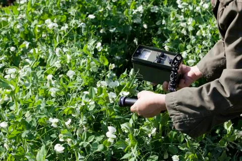 Measuring radiation Foto stock