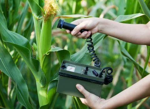 Measuring radiation Stock Photos