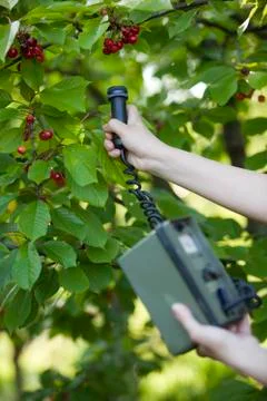 Measuring radiation Stock Photos