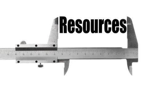 Measuring resources Stock Illustration