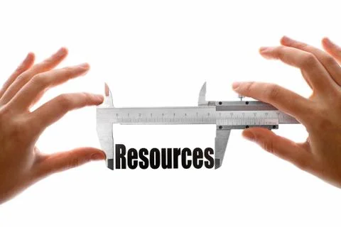 Measuring resources Stock Illustration