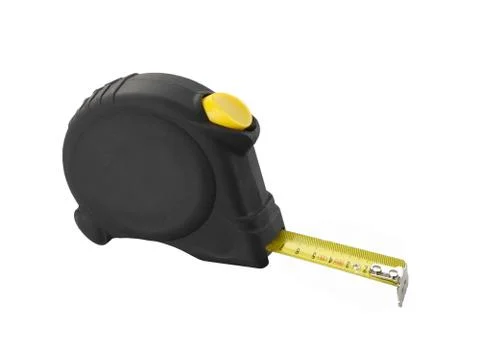 Measuring roulette isolated on white Stock Photos