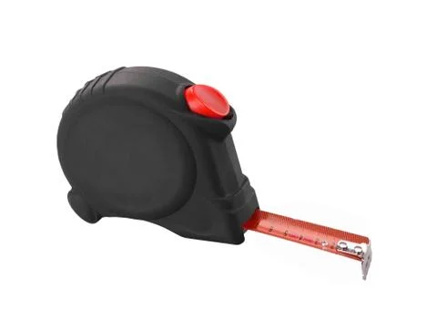 Measuring roulette isolated on white Stock Photos