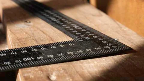 Measuring ruler tool 90 degrees. 写真素材