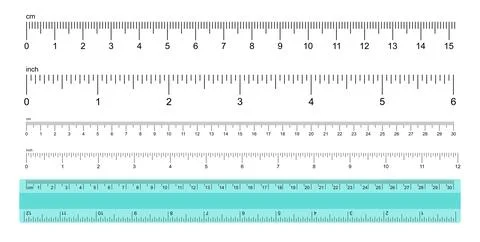 Measuring Rulers Stock Illustration