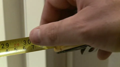 Measuring  with running meter Stock Footage 40415261