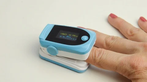 Measuring saturation in blood Stock Footage 119772011