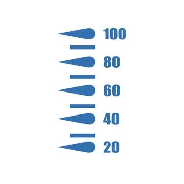 Measuring scale, markup for rulers. Vector illustration. Stock Illustration