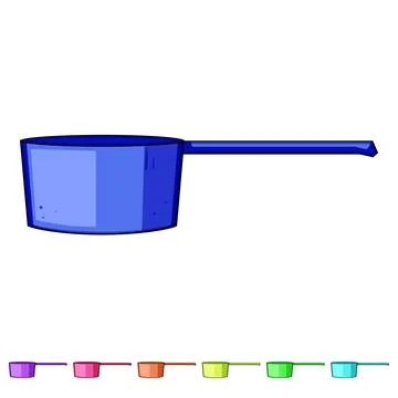 Measuring scoop tool for kitchen cooking and baking Stock Illustration