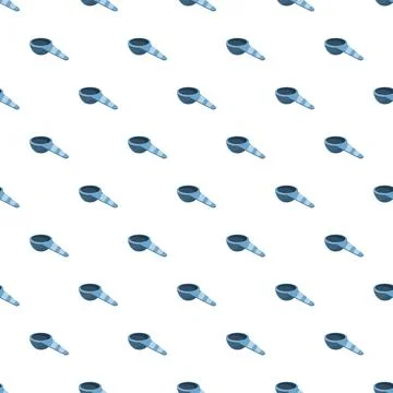 Measuring spoons forming a kitchen tools seamless pattern 스톡 일러스트