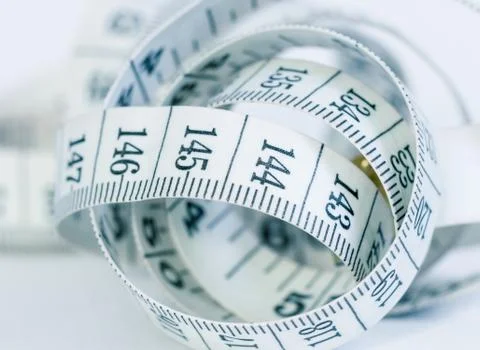 Measuring tape closeup Stock Photos