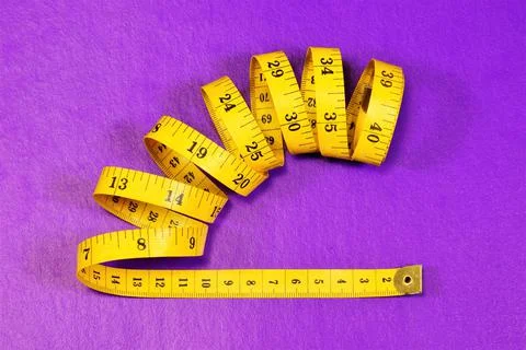Measuring tape. For determining the size of large-sized parts and marking. Stock Photos