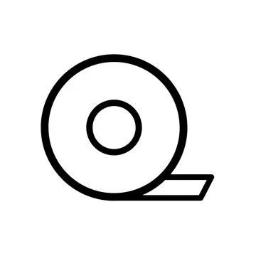 Measuring Tape Icon for Construction and DIY Projects Illustrazione stock
