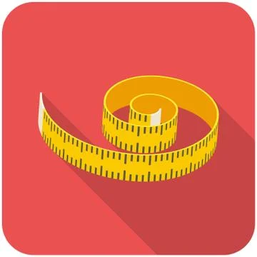 Measuring tape icon Stock Illustration