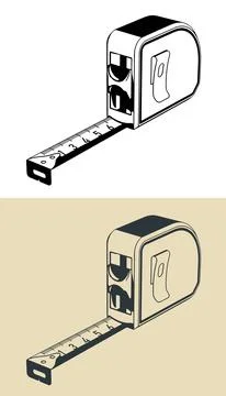 Measuring tape illustrations Stock Illustration