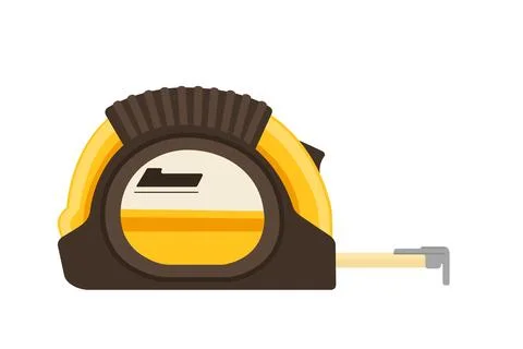 Measuring tape industrial tool vector illustration isolated on white backgrou Stock Illustration