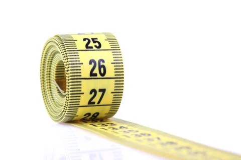 Measuring tape isolated on white background Stock Photos