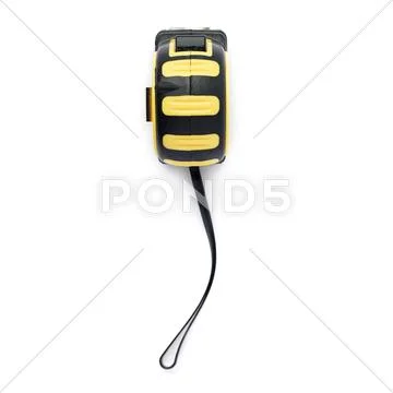 Measuring tape over isolated white background Stock Photos