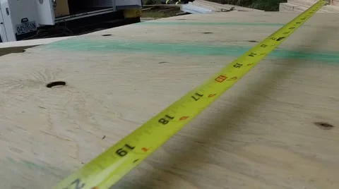 Measuring tape retracted Stock Footage 42928713