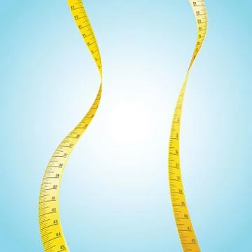 Measuring Tape in a shape of a woman's slim body イラスト素材