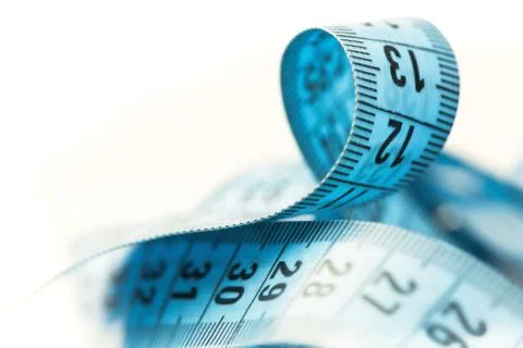 Measuring tape of the tailor - macro Stockfoto's