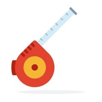 Measuring tape vector icon flat isolated Stock Illustration