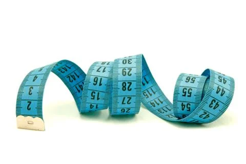 Measuring tape  on white background Stock Photos