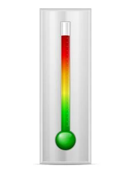 Measuring thermometer Stock Illustration