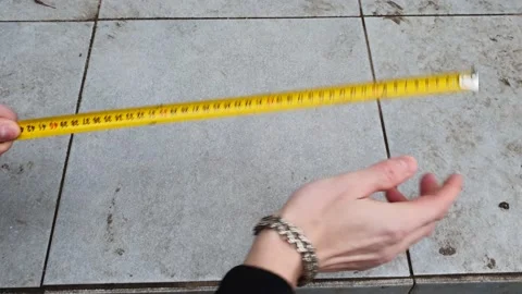 Measuring tiles Stock Footage 149501748